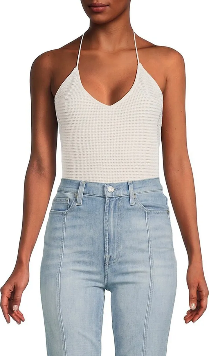 Crochet Halterneck Bodysuit