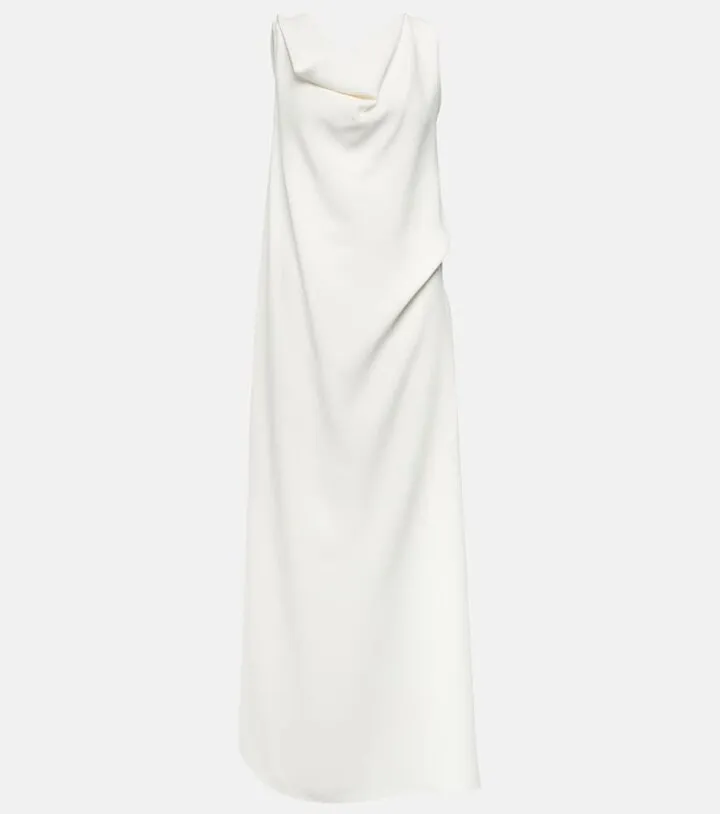 Bamaris silk crepe de chine maxi dress