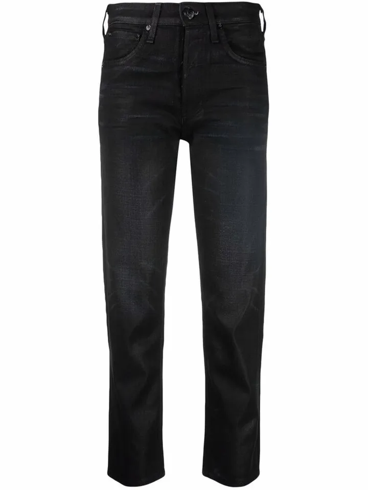Maya high-waist slim-cut jeans
