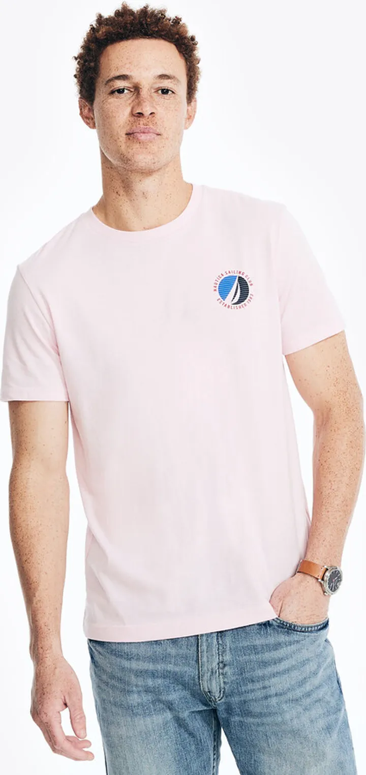 Sustainably Crafted Nautica Sailing Club Graphic T-Shirt