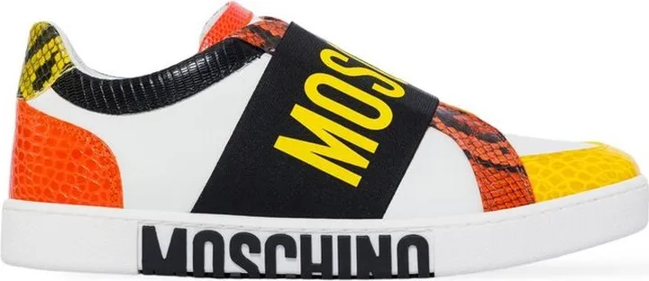 Moschino Logo Printed Slip On Sneakers