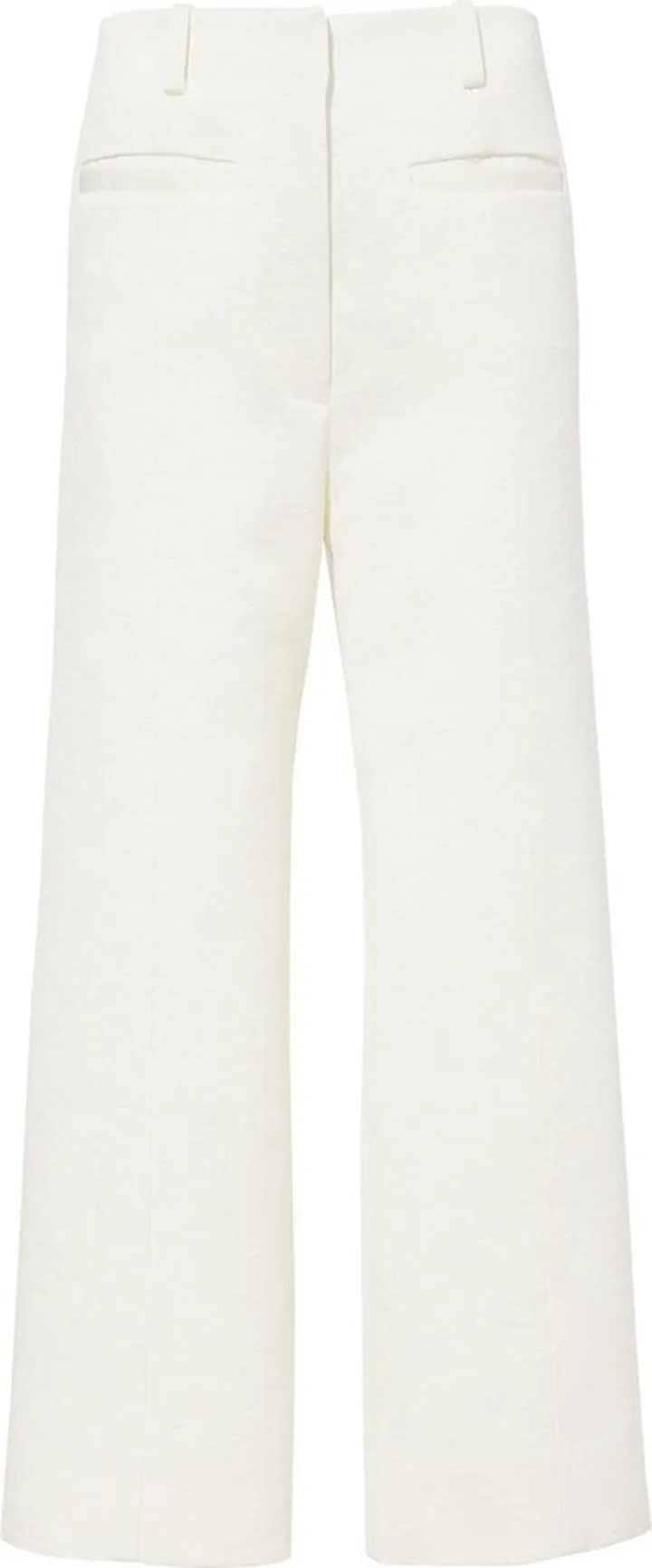 Cotton Wool Jacquard Trousers