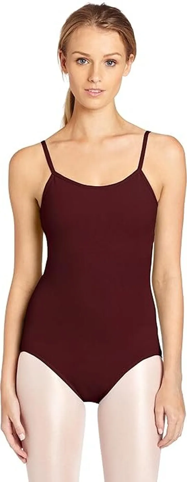 Capezio Women's Camisole Leotard With Adjustable Straps (Burgundy) Women's Jumpsuit & Rompers One Piece