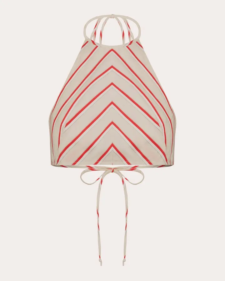 Halter-Tie Crop Top