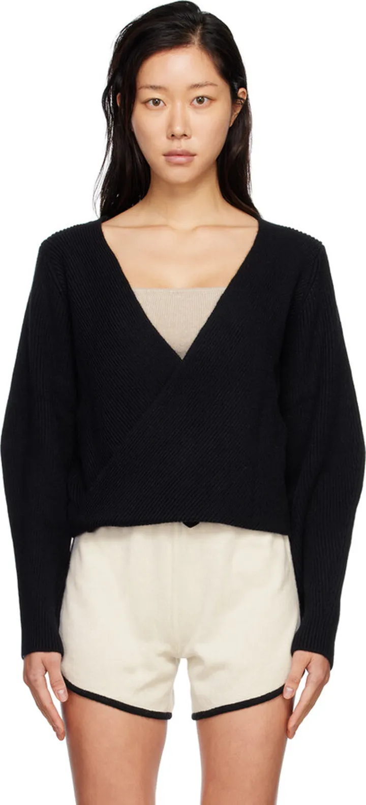 LISA YANG Black Rosa Crewneck