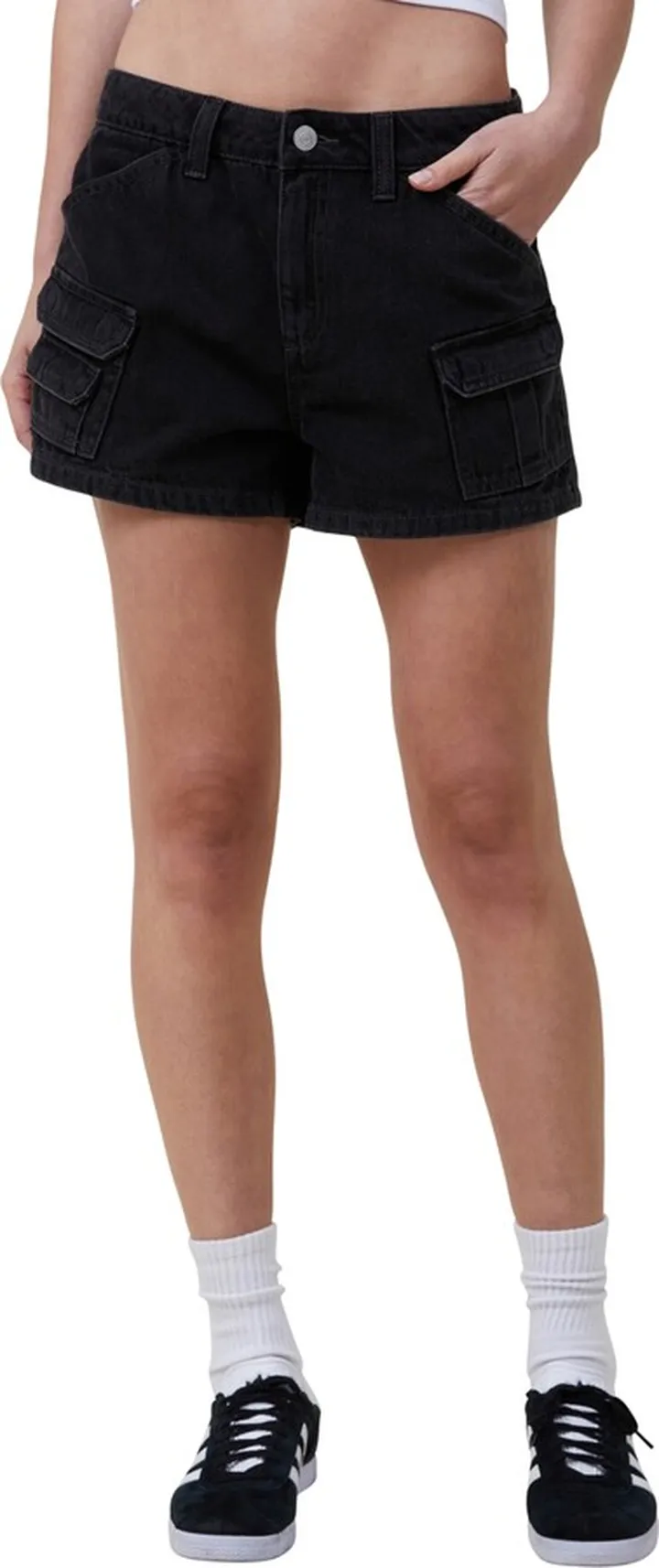 Cotton On Women's Mini Cargo Denim Shorts