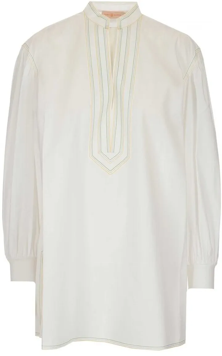 Tory Burch Puff Sleeve Tunic Top