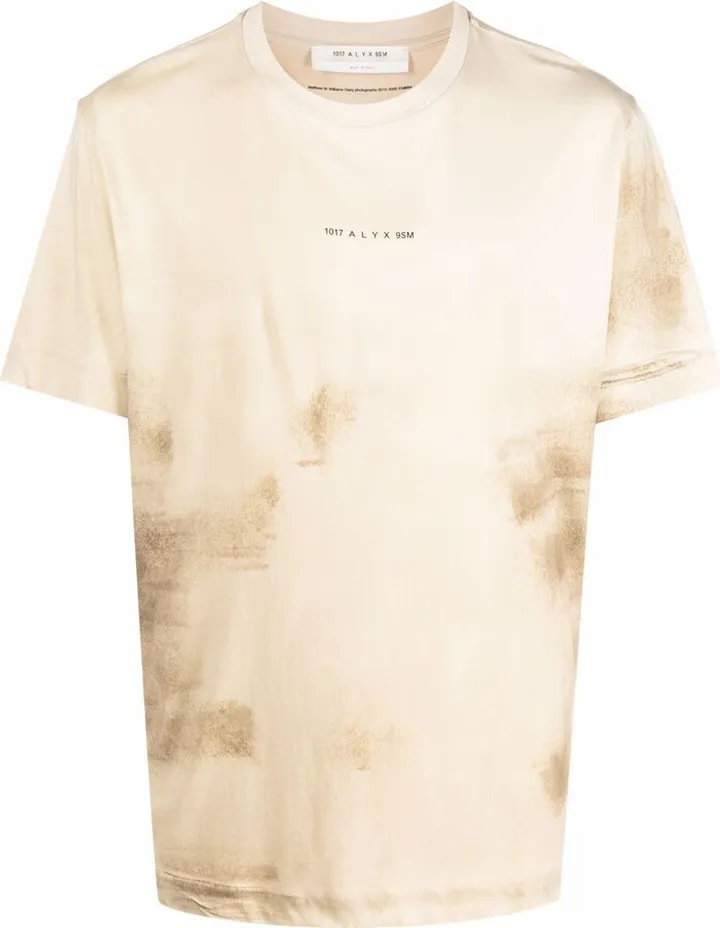 logo-print tie-dye T-shirt