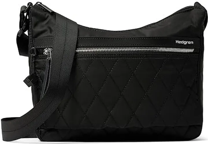 Hedgren Harper's Small RFID Shoulder Bag (Quilted Black) Shoulder Handbags