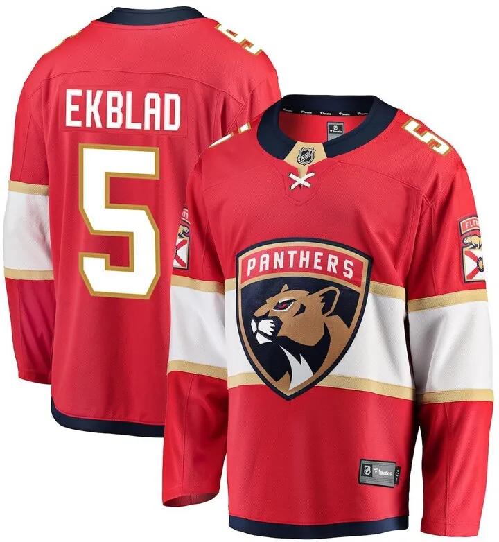 Men's Aaron Ekblad Red Florida Panthers Breakaway Player Jersey