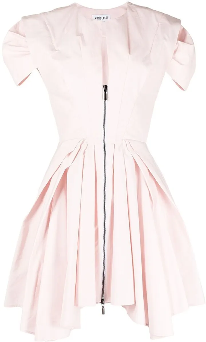 Oblique mini dress