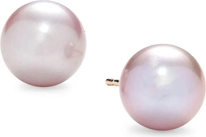 14K Rose Gold & 7MM Freshwater Pearl Stud Earrings