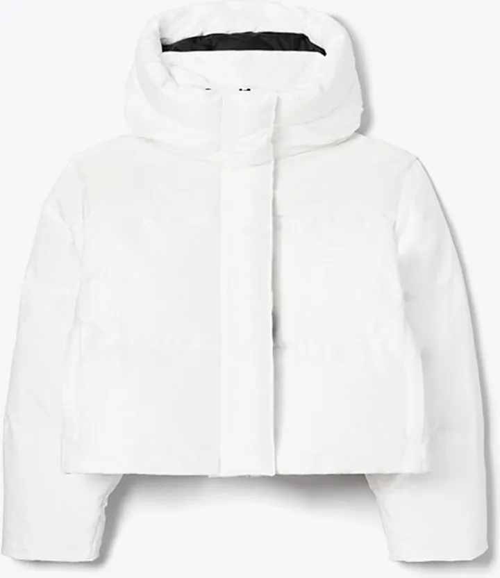 Cropped Logo Down Jacket