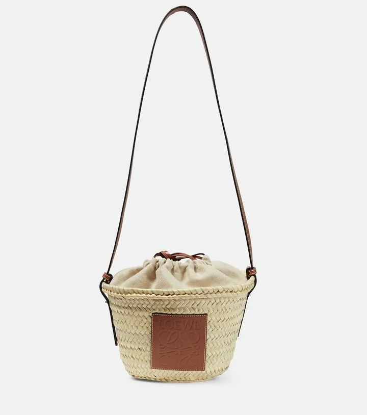 Anagram woven shoulder bag