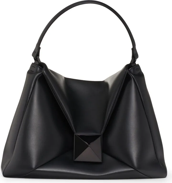 One Stud Leather Hobo Bag