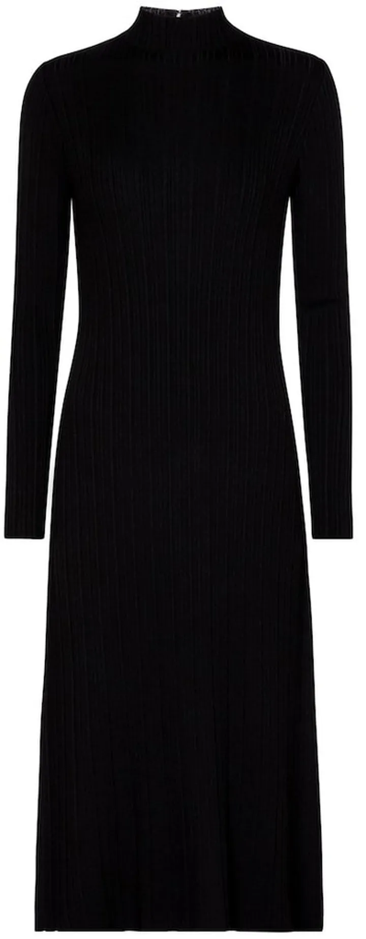 Ribbed-knit midi dress