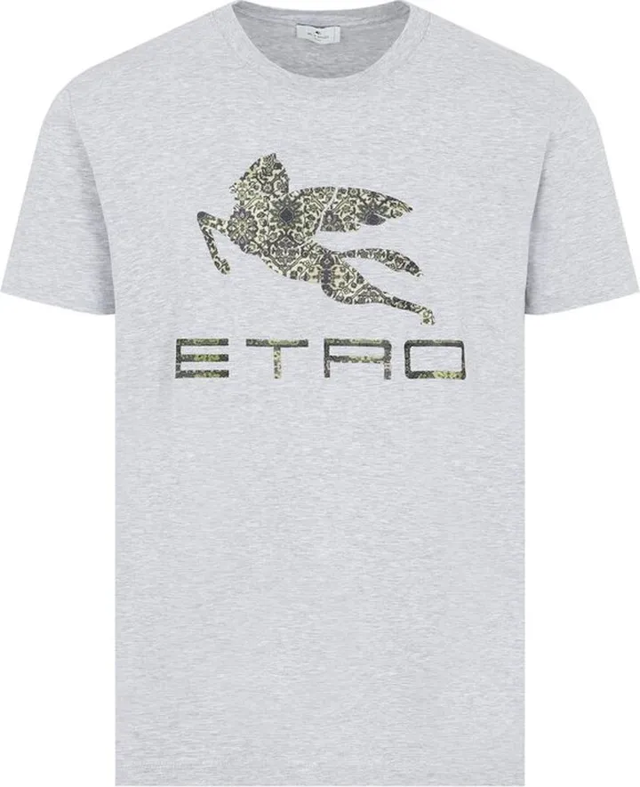 Etro Logo Printed Crewneck T-Shirt