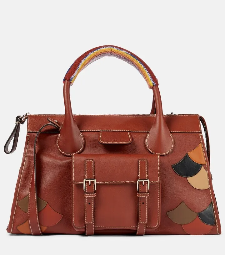 Chloe for Mytheresa – Edith Large scallop-trimmed leather tote