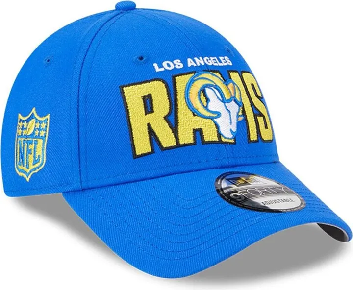 Men's New Era Royal Los Angeles Rams 2023 Nfl Draft 9FORTY Adjustable Hat