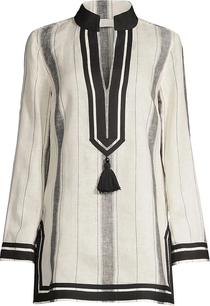 Tory Striped Linen Tunic