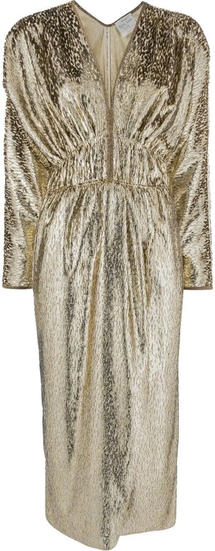 Metallic Leopard-Print Dress
