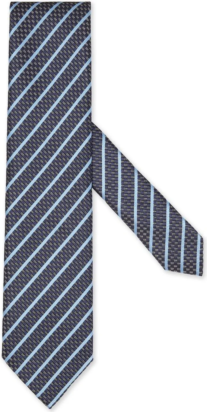 Striped Jacquard Silk Tie
