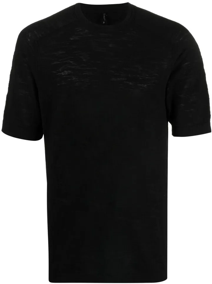 distressed-effect crewneck T-shirt