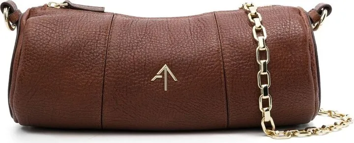 MANU ATELIER- Cylinder Leather Shoulder Bag