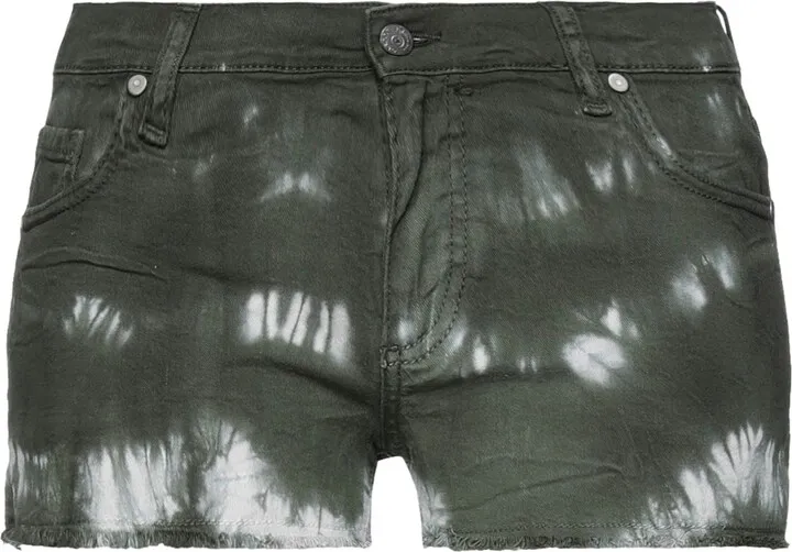 Denim Shorts Dark Green