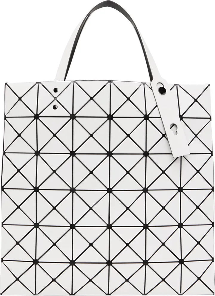 Bao Bao Issey Miyake White Lucent Tote