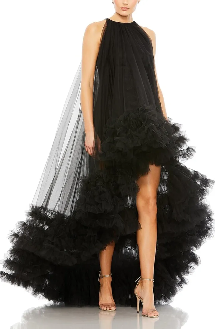 High-Low Tulle Gown