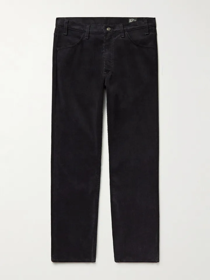 107 Ivy Straight-Leg Cotton-Blend Corduroy Trousers