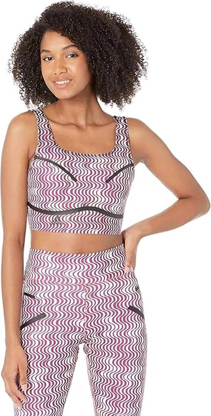 adidas by Stella McCartney Training Croptop Printed HG6881 (White) Women's Clothing