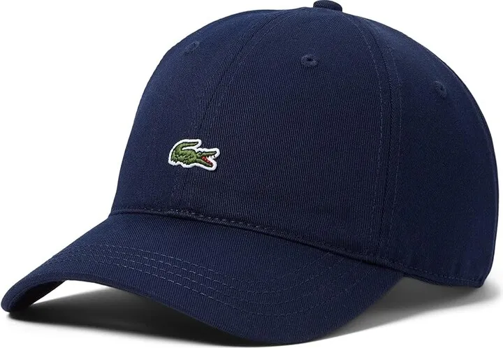 Lacoste Cotton Croc Logo Cap (Navy Blue) Caps