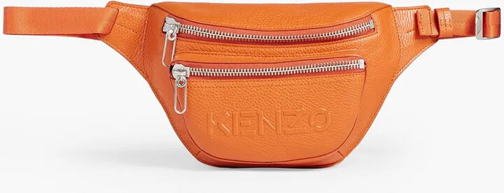 Pebbled-leather belt bag