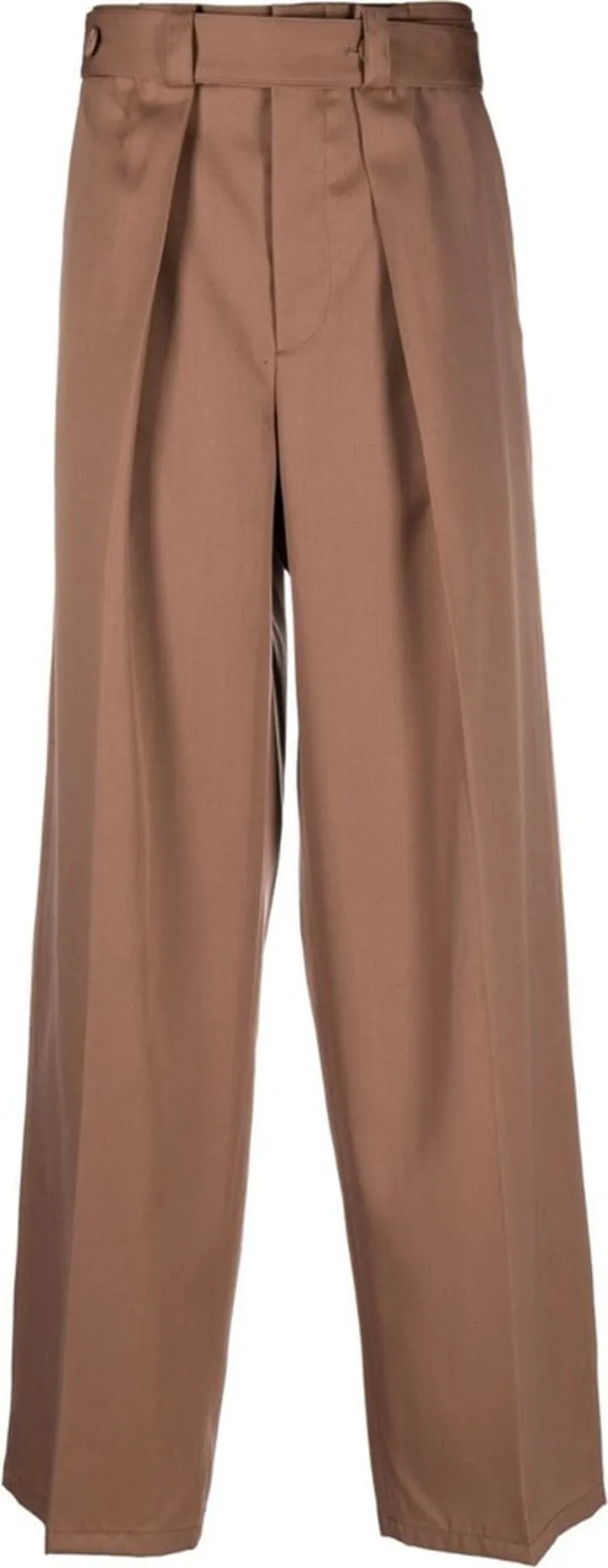 Wide-Leg Wool Trousers