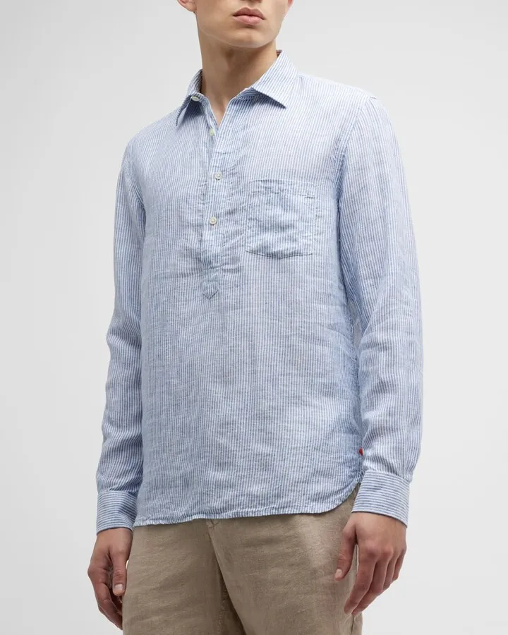 Men's Amalfi Popover Linen Shirt