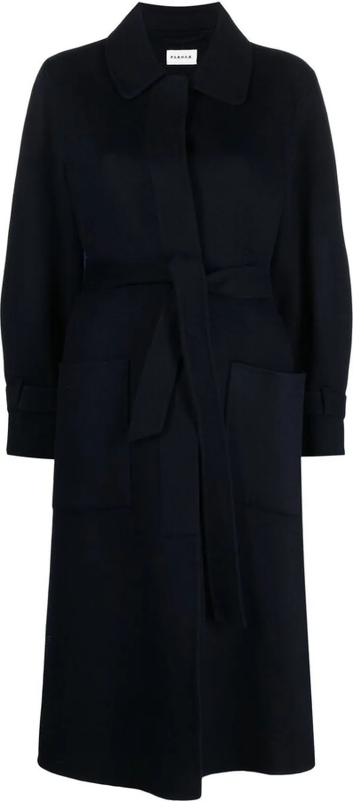 Belted Single-Breasted Coat