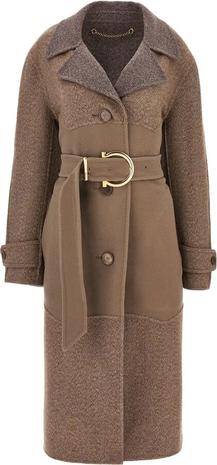 Belted Wool-Cashmere Coat