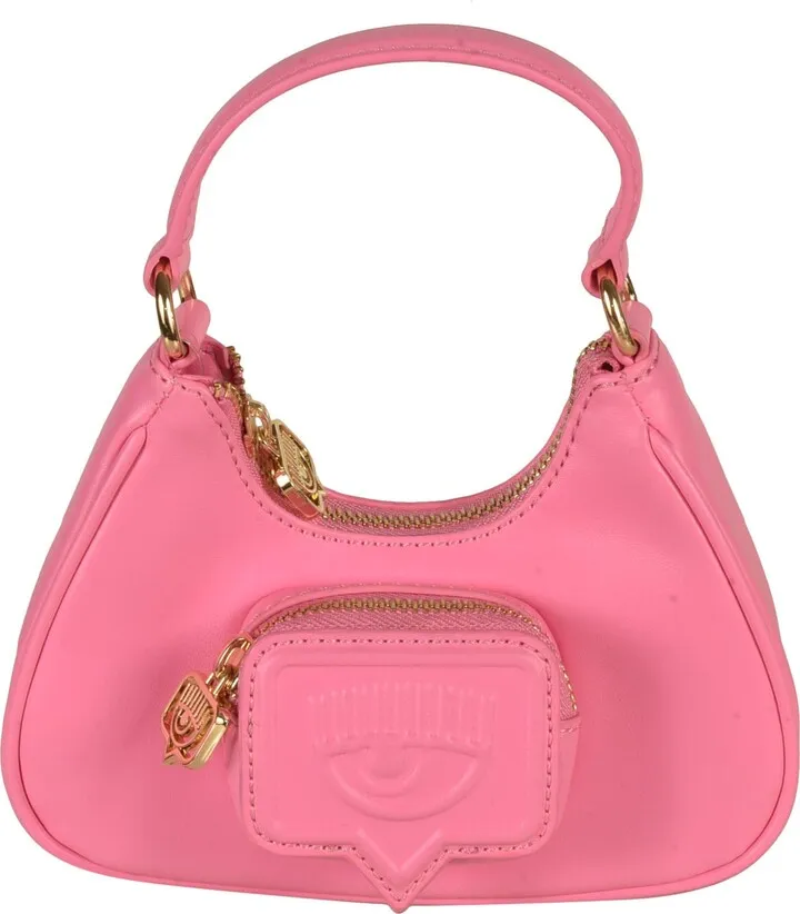 Eyelike Pocket Top Zip Shoulder Bag