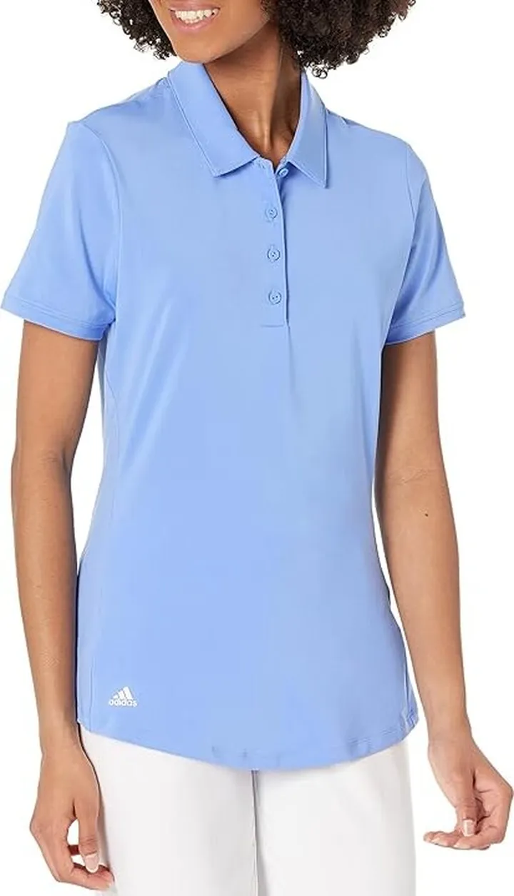 adidas Golf Ultimate365 Solid Polo Shirt (Blue Fusion) Women's Clothing