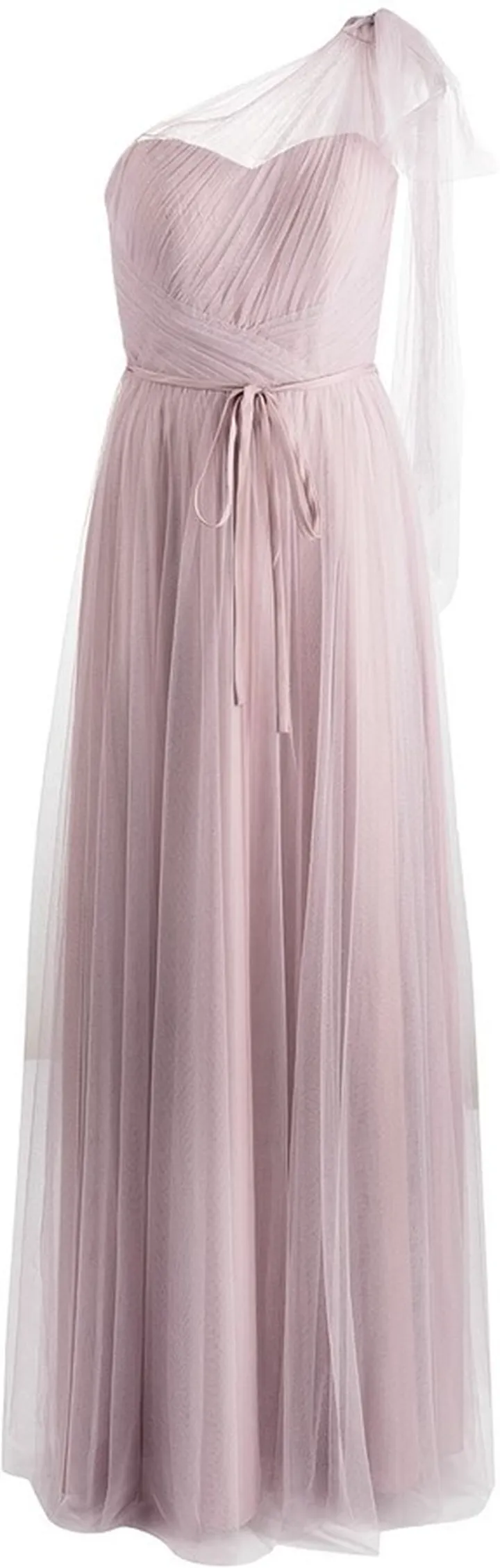 One-Shoulder Floor-Length Gown