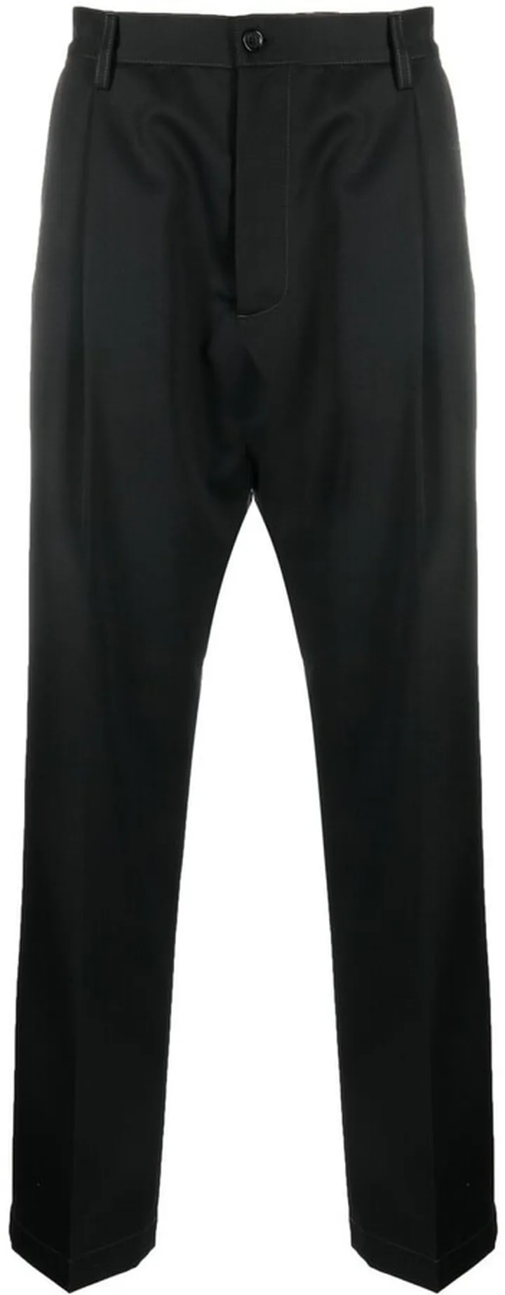 Straight-Leg Cut Chino Trousers