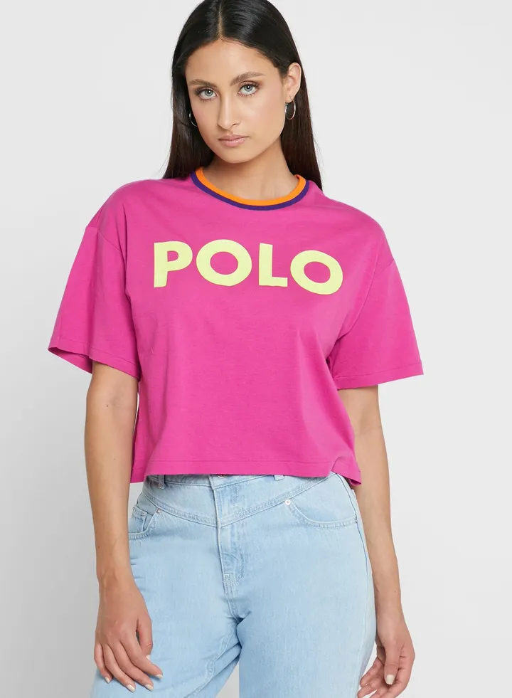 Crew Neck Graphic T-Shirt