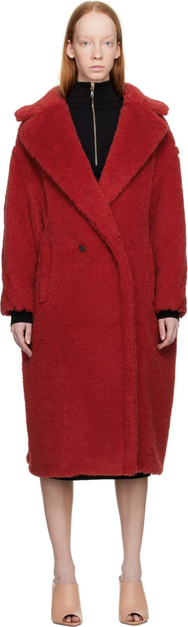 Max Mara Red Tedgirl Coat