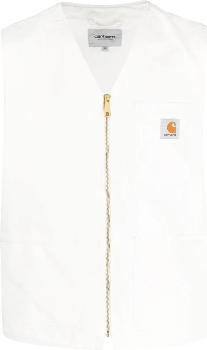V-neck organic-cotton vest