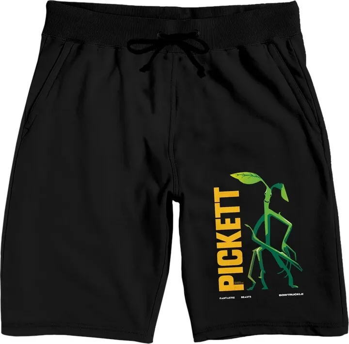 Fantastic Beasts: The Secrets of Dumbledore Pickett Character Men’s Black Lounge Shorts-XL