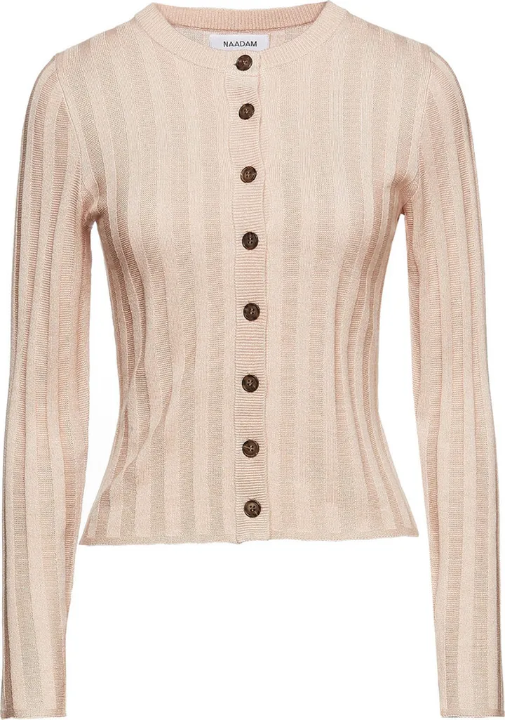 Ribbed silk and cashmere-blend cardigan