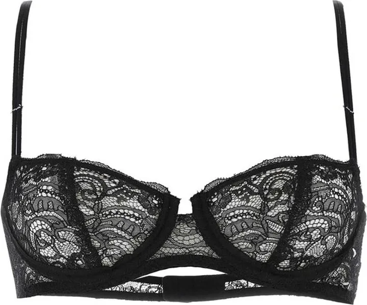 Maison Margiela Contrast-Stitch Lace-Detailed Bra