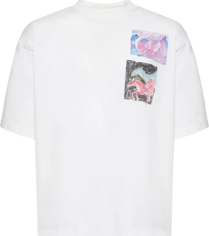 Printed cotton jersey t-shirt